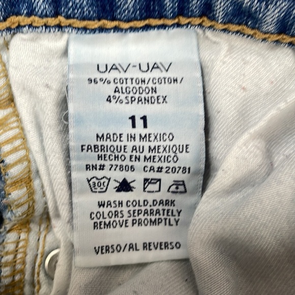 Tommy Hilfiger Jeans Women's 11 Hipster Flare Vintage Light Wash Stretch Flaws - Picture 15 of 16